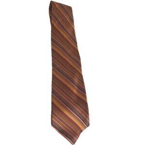 Ted Baker London Striped Fall Autumn Tones Silk Tie New